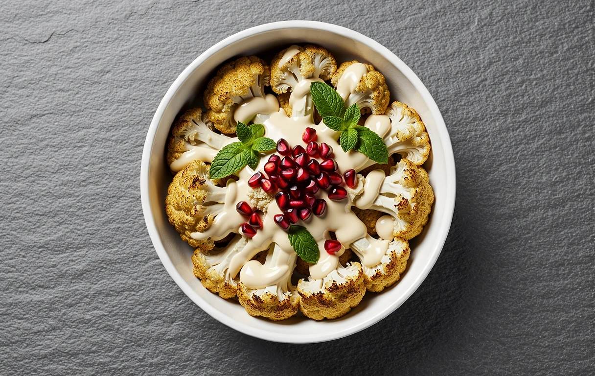 Geröstete Blumenkohl-Bowl